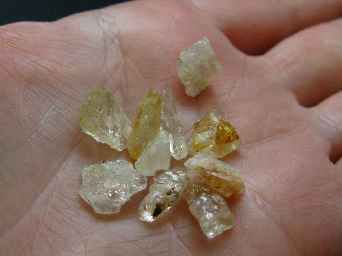 Lot of 10 Phenakite Phenacite Crystals from Nigeria - 20.0 Carats