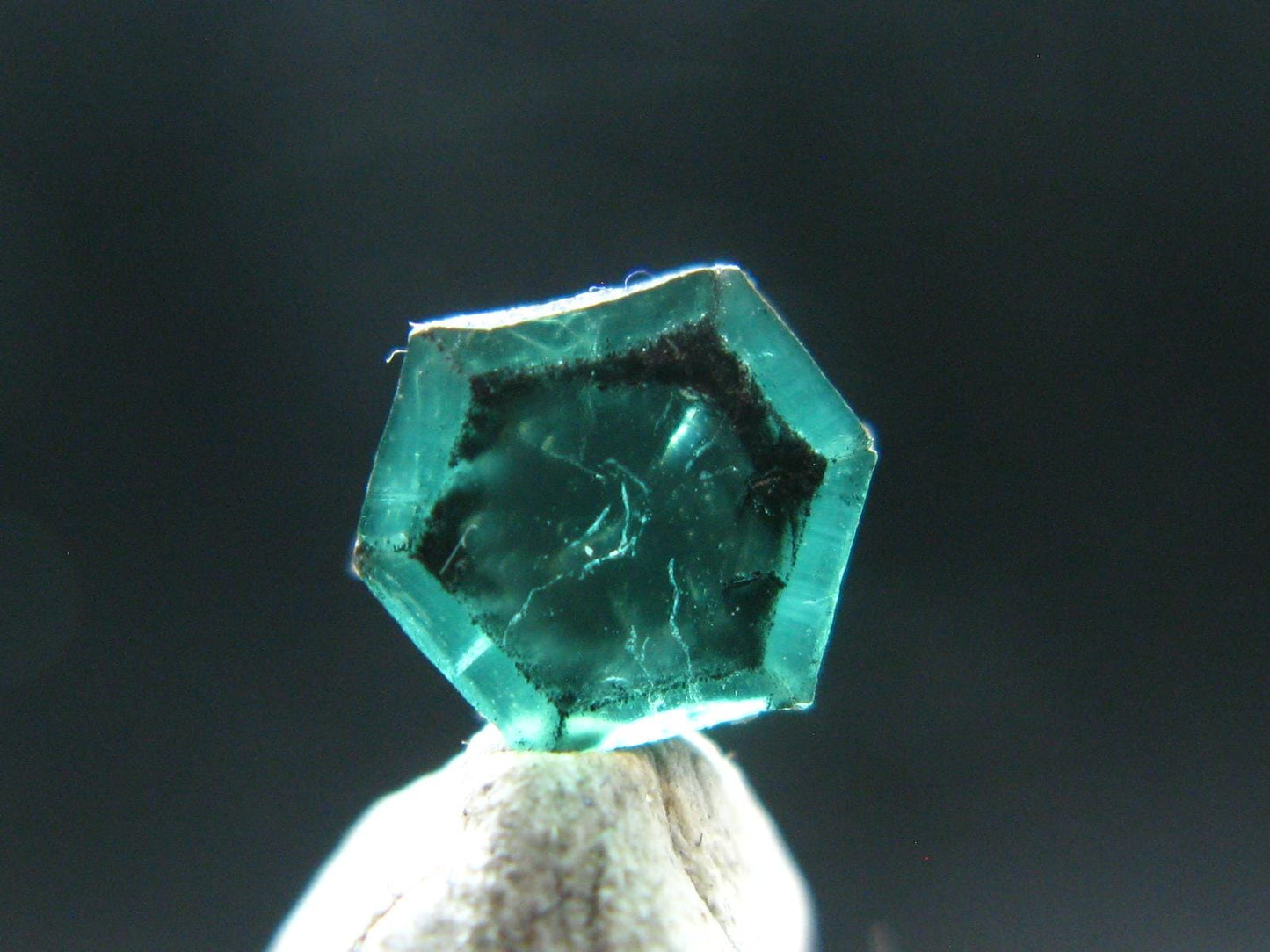 Beautiful Rare Gem Trapiche Emerald From Colombia - 0.66 Carats - 6x5mm