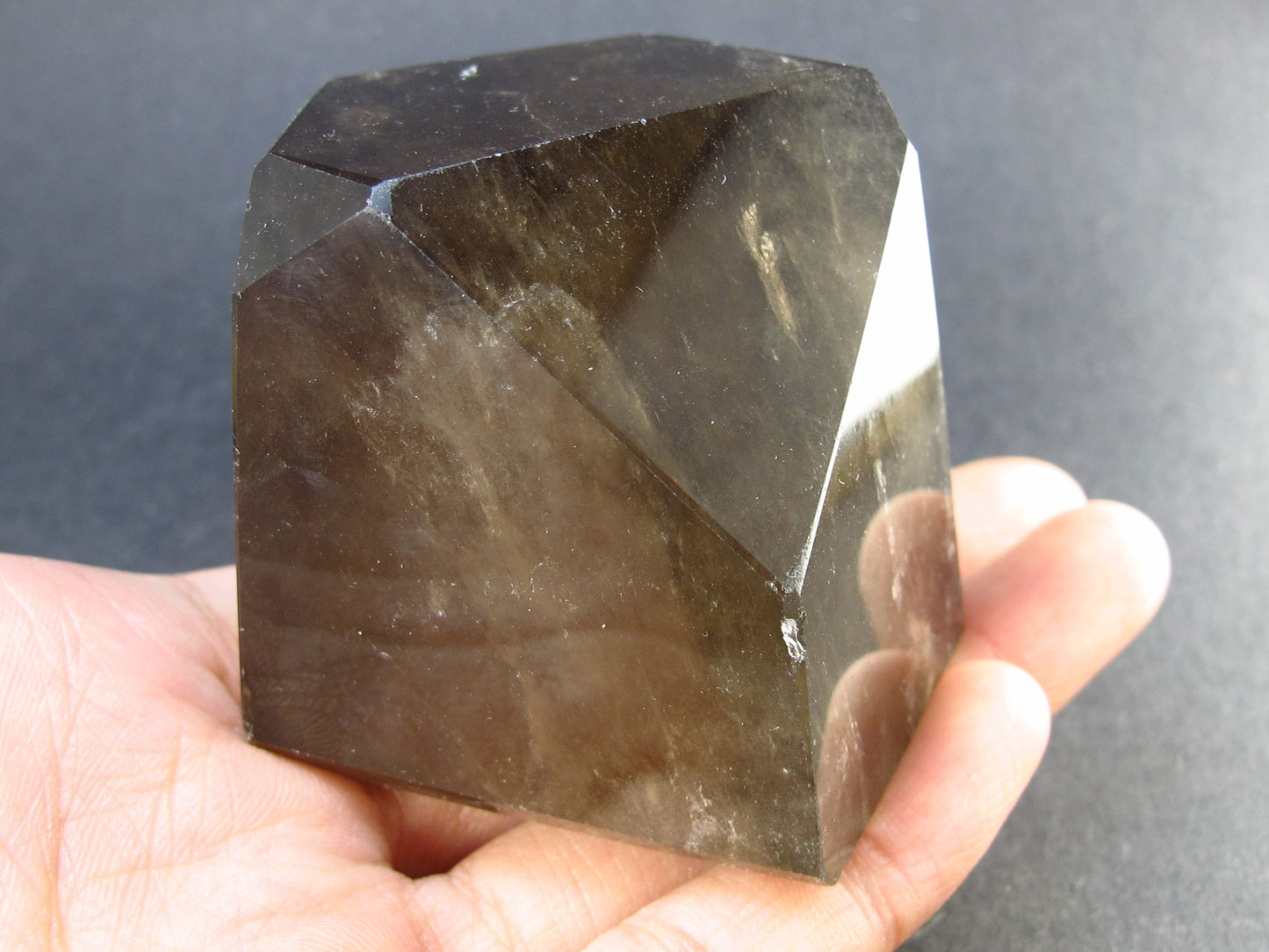 Fine Smoky Quartz Polished Stone From Brazil - 2.9" - 203 Grams