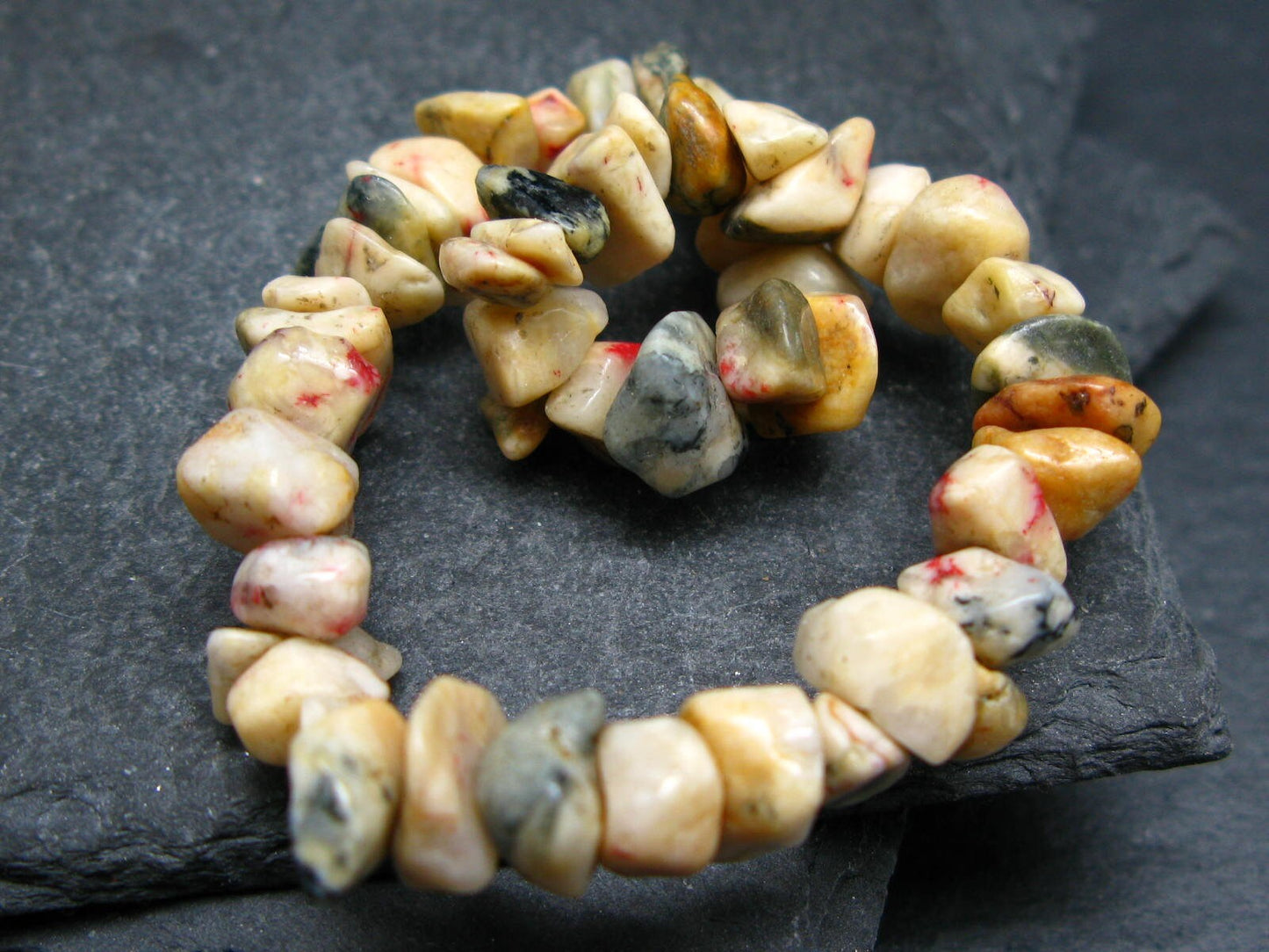 Cinnabar Genuine Bracelet ~ 7 Inches ~ 10mm Tumbled Beads