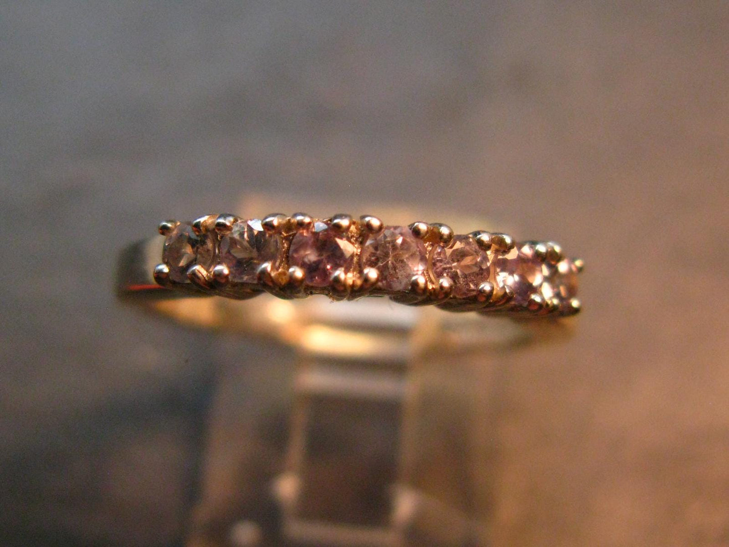Genuine Alexandrite Gem Silver Ring From Russia - Size 7.5 - 2.92 Grams