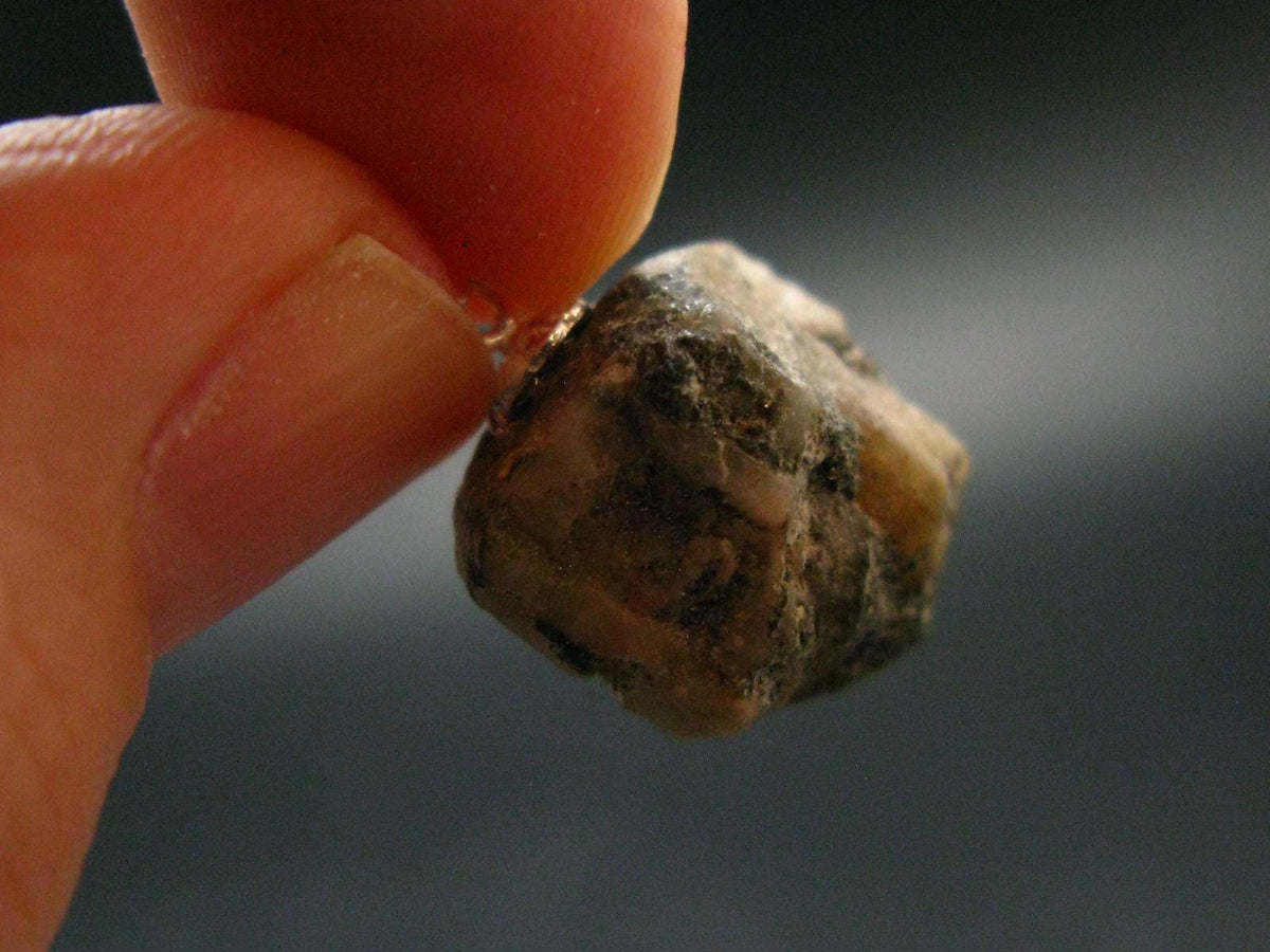 Phenakite Phenacite Crystal Silver Pendant From Brazil - 0.8" - 2.72 Grams