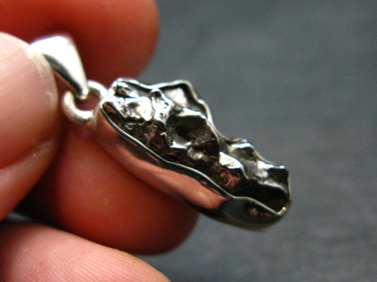 Large Campo Del Cielo Meteorite Pendant from Argentina - 1.1"