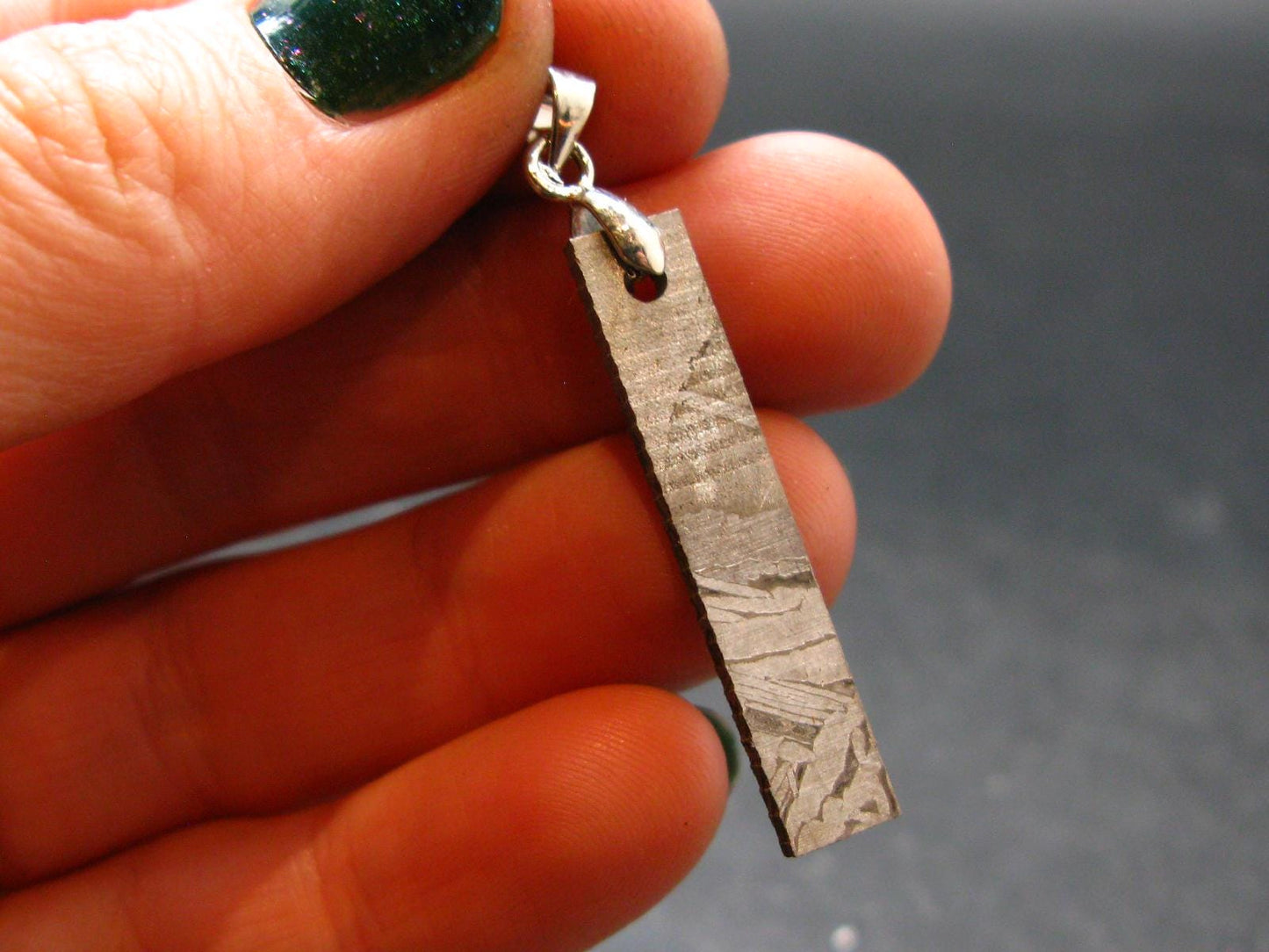 Muonionalusta Meteorite Pendant from Sweden - 1.6" - 2.78 Grams