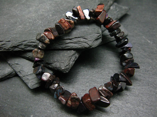 Bustamite Genuine Bracelet ~ 6.5 Inches ~ 8mm Tumbled Beads