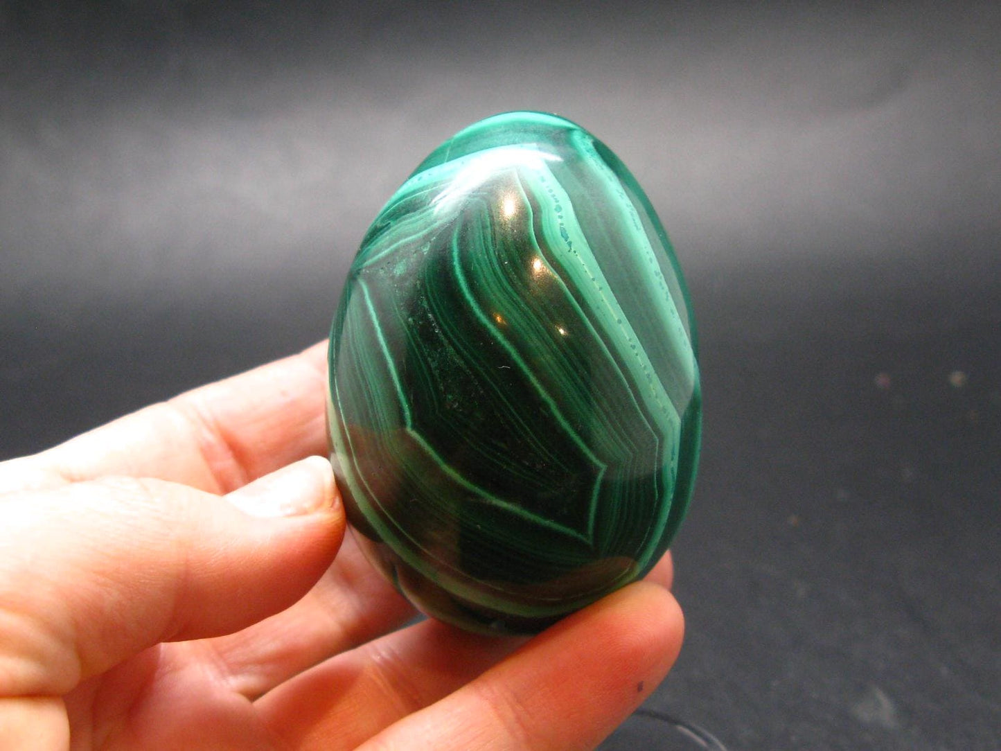 Malachite Egg Carving From Congo - 2.3" - 221.0 Grams