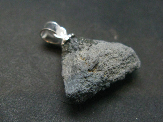 Benitoite Crystal Silver Pendant From California - 0.8" - 2.12 Grams