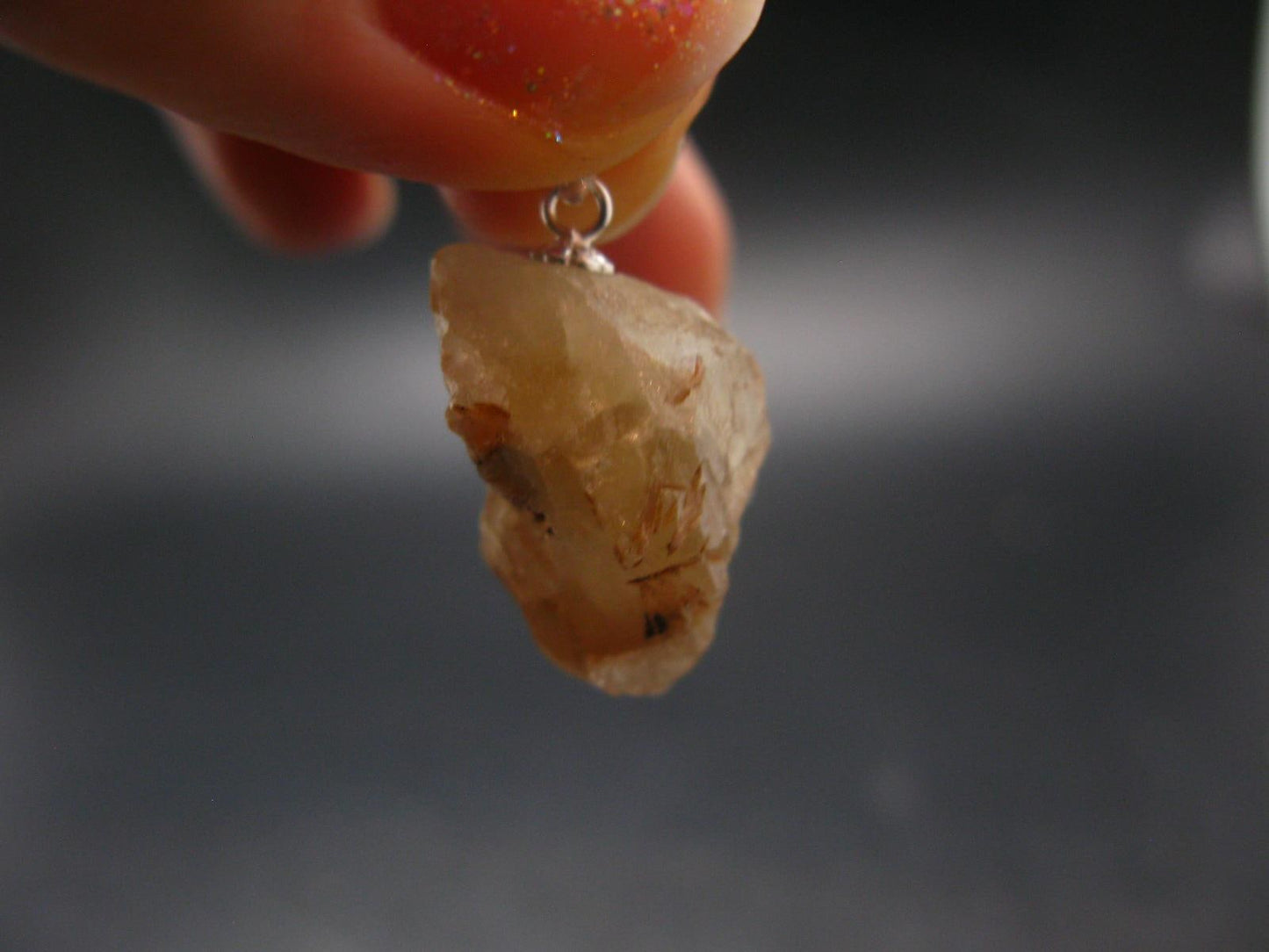 Cerussite Cerusite Crystal Silver Pendant From Morocco - 1.0" - 11.72 Grams