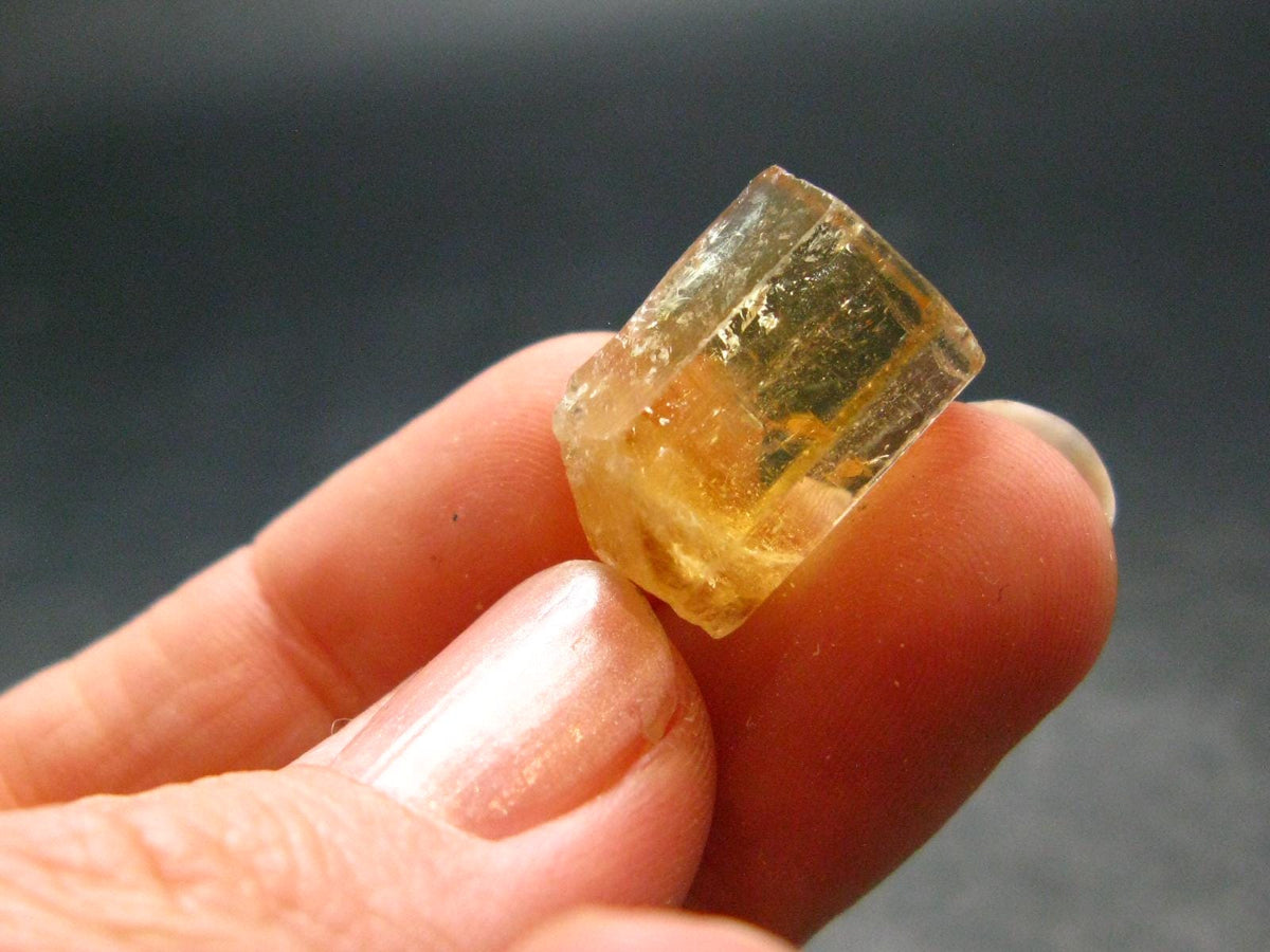 Gem Heliodor Golden Beryl Crystal From Tajikistan - 16.95 Carats - 0.6"