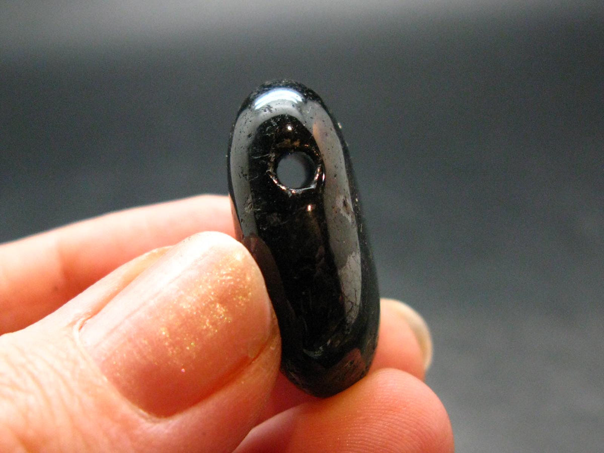 Nuumite Nuummite Metal Free Pendant From Greenland - 1.1" - 9.64 Grams