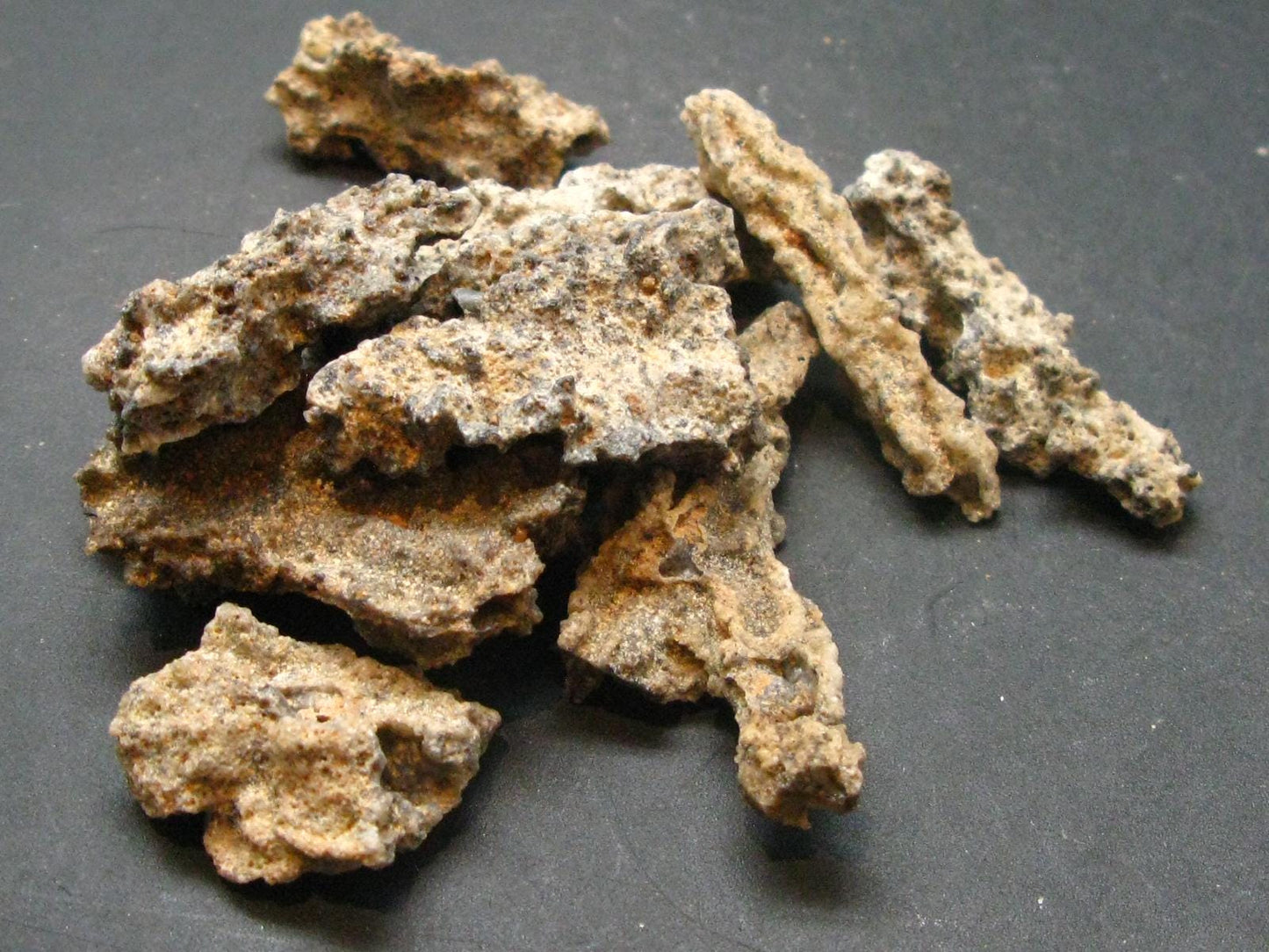 Lot of 10 Fulgurite Lightning Rocks From USA - 29.55 Grams