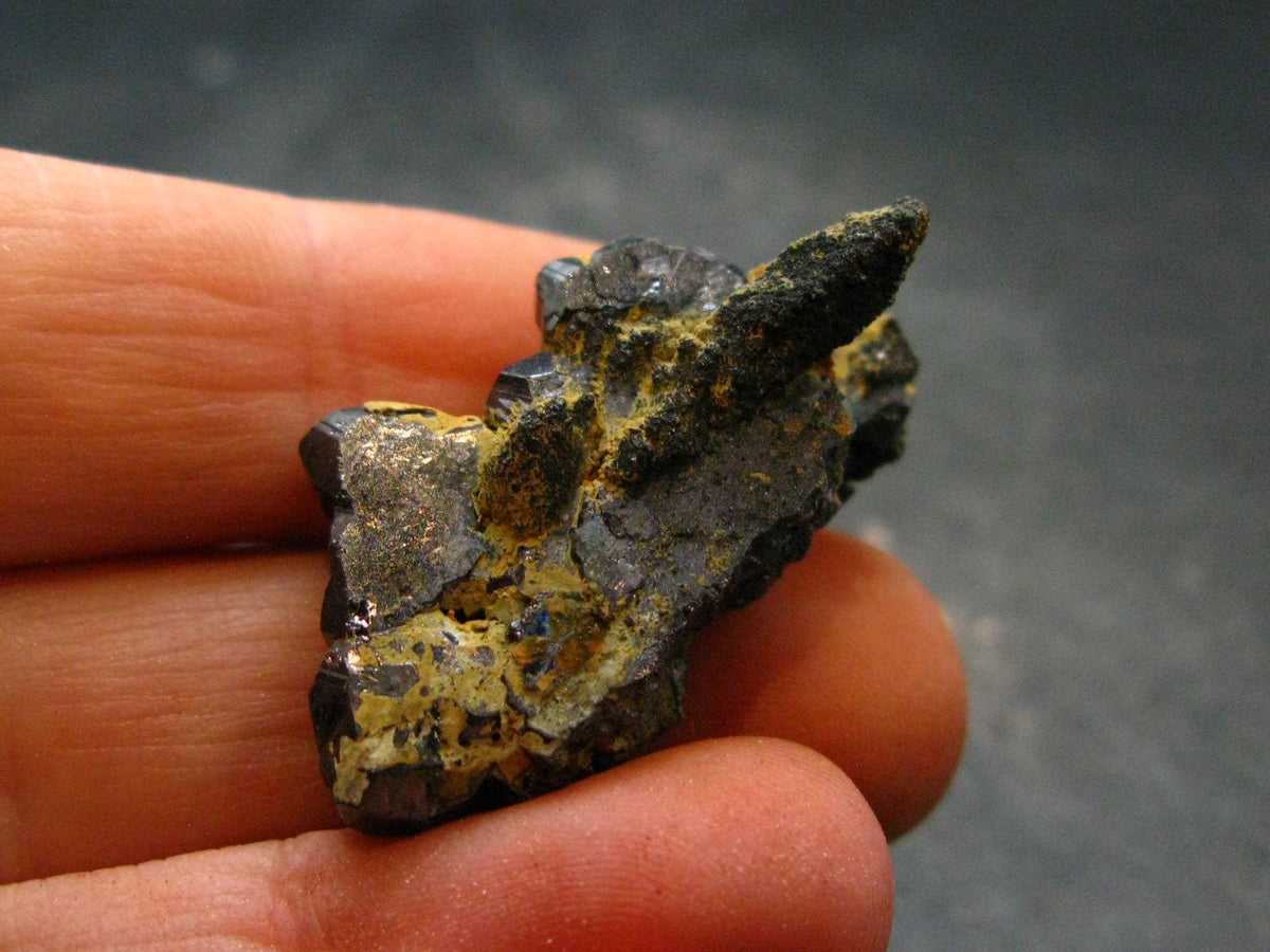 Silver Gray Terminated Bournonite Crystal from China - 12.48 Grams - 1.3"
