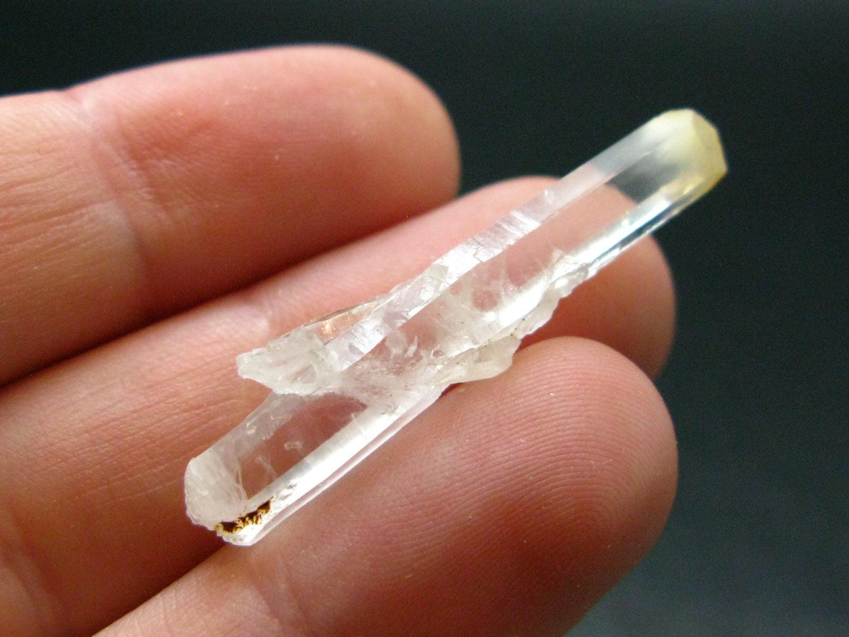 Rare Mango Quartz w/ Hallyosite Crystal From Colombia - 1.4" - 1.84 Grams