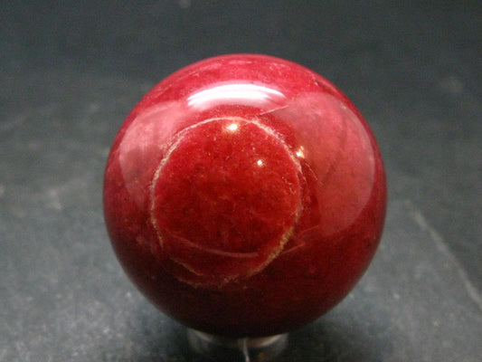 Rare Red Thulite Sphere Ball From Norway - 1.6" - 112.85 Grams