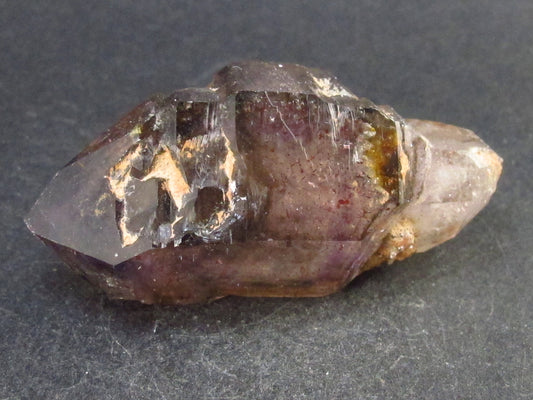 Elestial Amethyst Crystal Sceptered on Thin Stem from Zimbabwe - 46.5 Grams - 2.6"