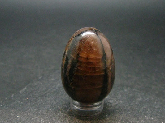 Chiastolite Variety of Andalusite Egg from China - 1.4"