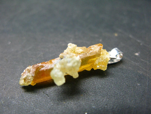 Zincite Zinkite Crystal 925 Silver Pendant From Poland - 1.2" - 3.31 Grams