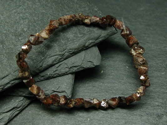 Rare Zircon Genuine Bracelet ~ 7 Inches ~ 6mm Crystal Beads