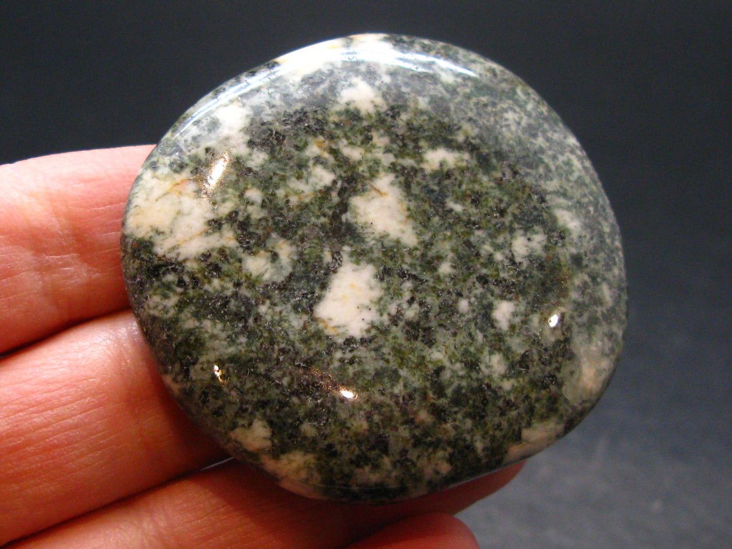Rare Stonehenge Preseli Bluestone Tumbled Crystal From Wales UK - 1.9" - 43.4 Grams