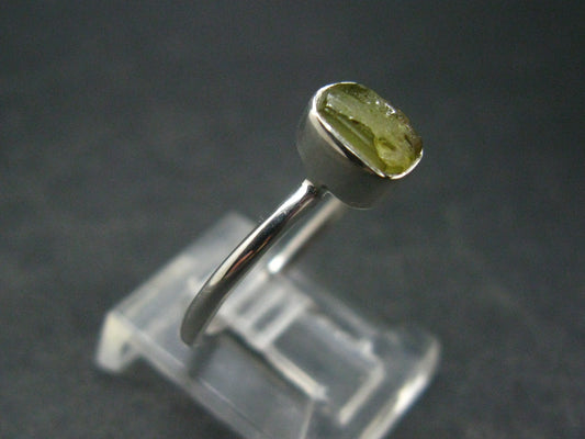 Chrysoberyl Silver Ring From Brazil - 2.00 Grams - Size 7