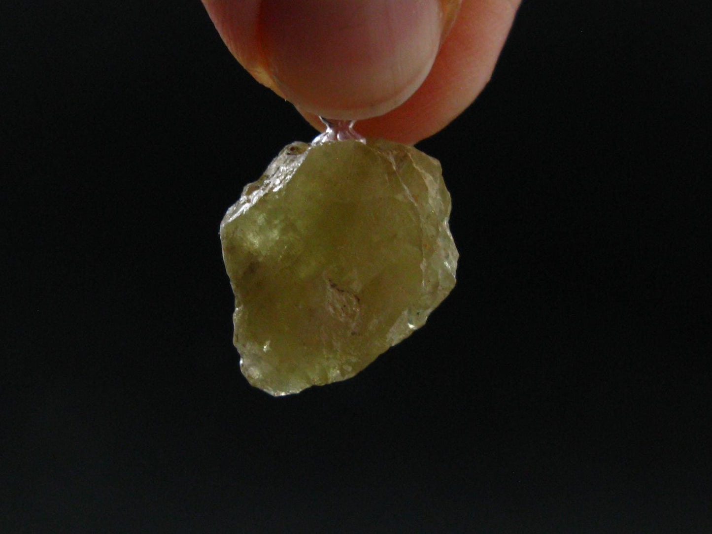 Rare Titanite Sphene Crystal Silver Pendant From Tanzania - 1.0" - 4.47 Grams