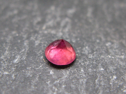 Beautiful Rare Gem Bixbite Red Beryl Emerald Cut Stone From Utah USA - 0.42 Carats - 4.4x4.4mm