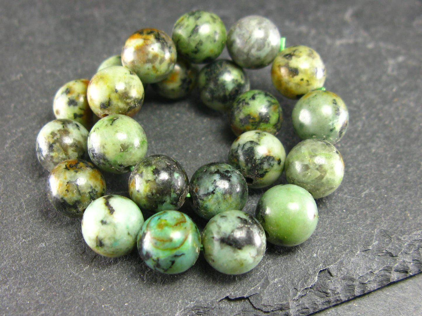 Turquoise Genuine Untreated Bracelet ~ 7 Inches ~ 8mm Round Beads