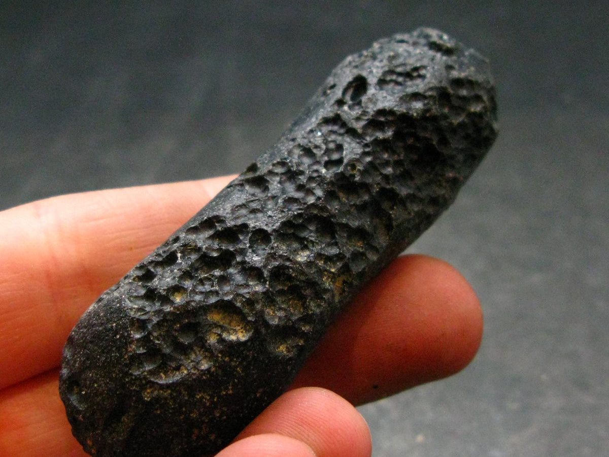 Rare Large Black Tibetan Tektite Raw Piece from Tibet - 2.5" - 34.87 Grams