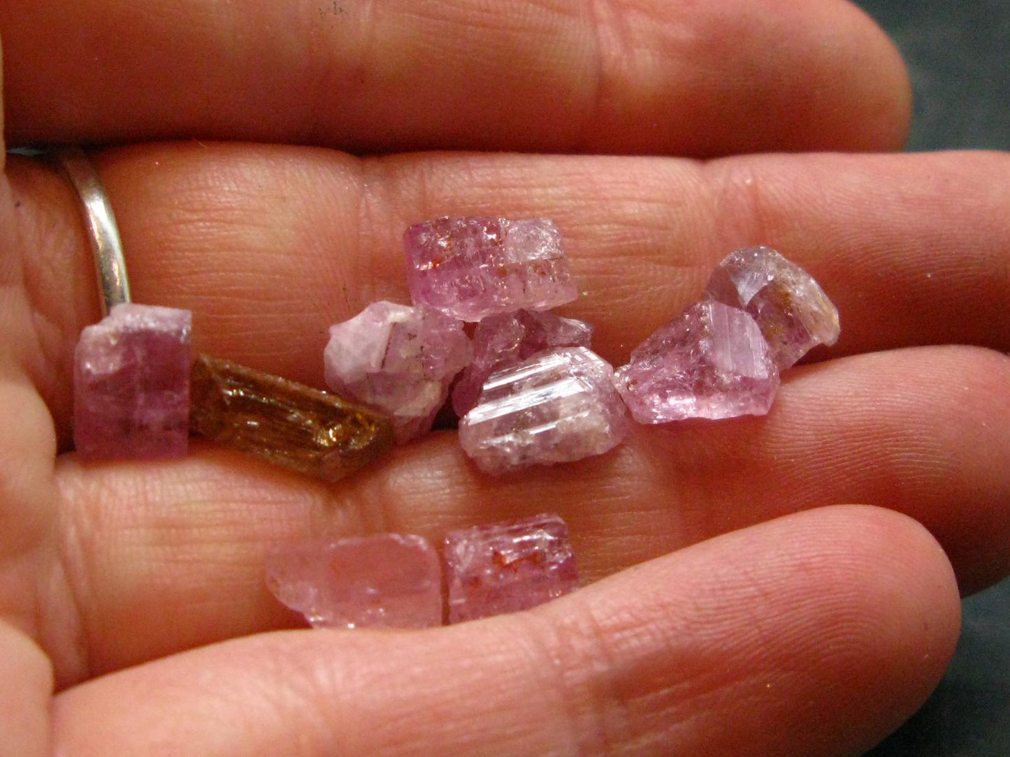 Lot of 10 Pink Imperial Topaz Crystals from Brazil - 19.40 Carats