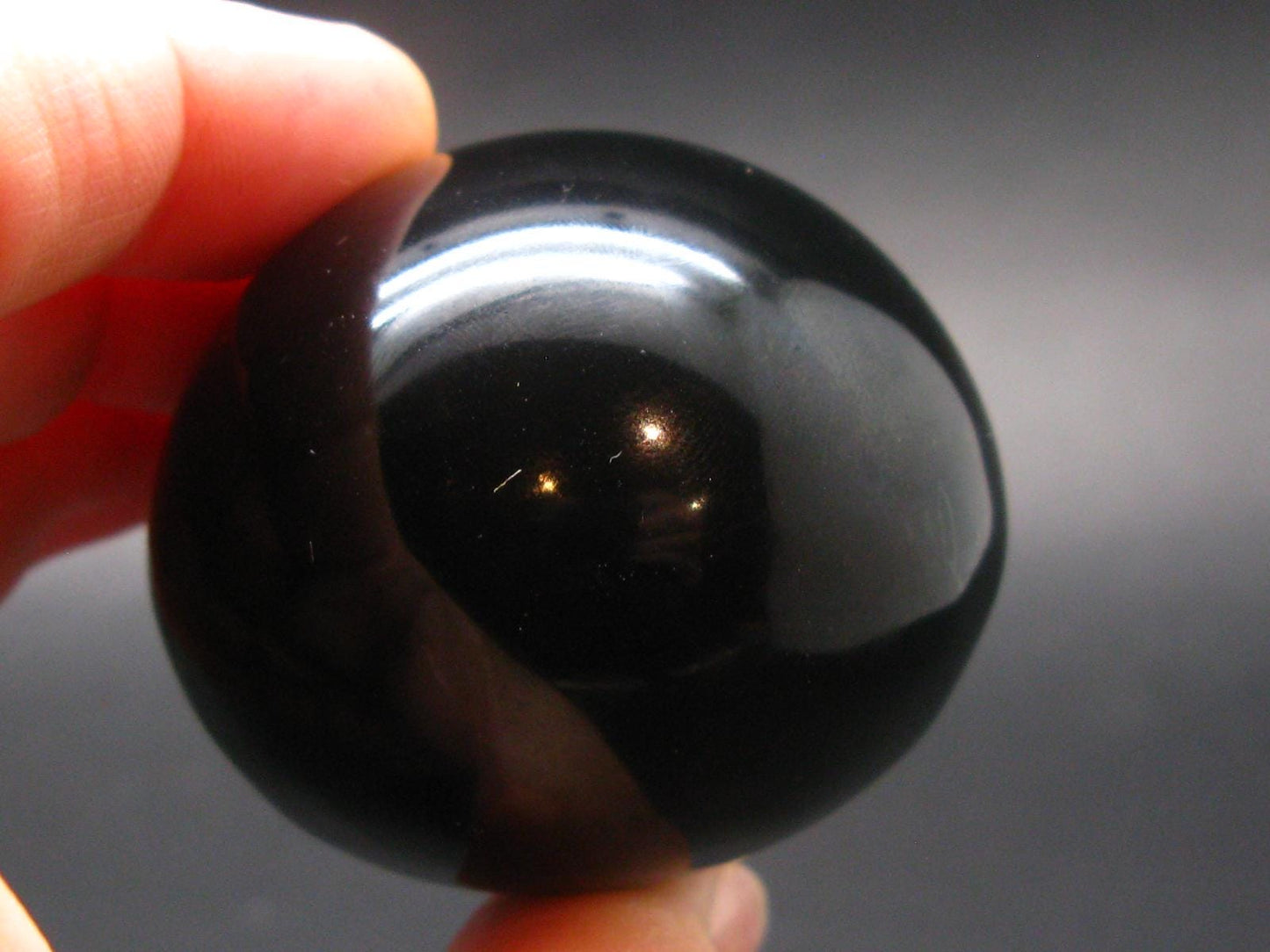 Black Obsidian Polished Stone From Mexico - 1.8"