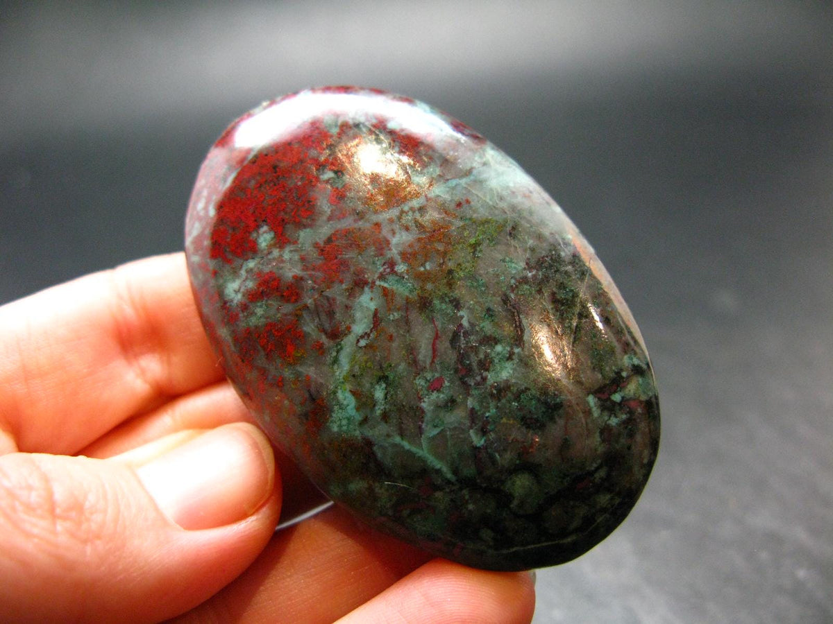 Crimson Cuprite Polished Stone from Mexico - 2.3" - 47.72 Grams