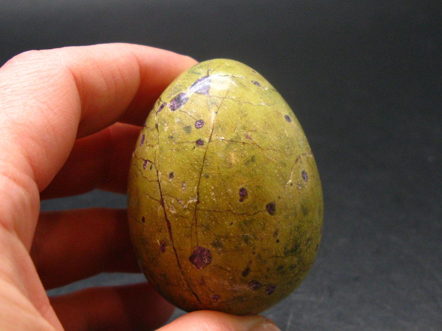 Rare Atlantasite Stichtite + Serpentine Egg from Australia - 1.9"