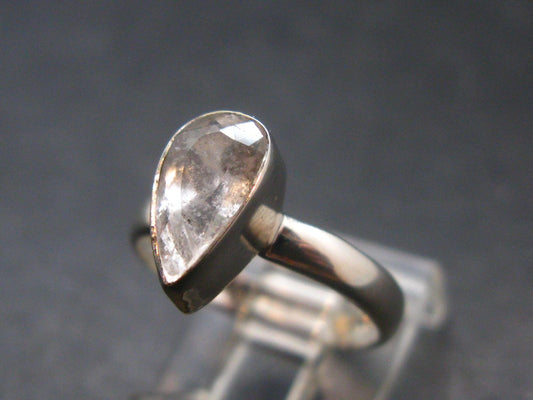 1.09 Carat Phenakite Phenacite Gem Sterling Silver Size 6 Ring from Russia - 1.93 Grams