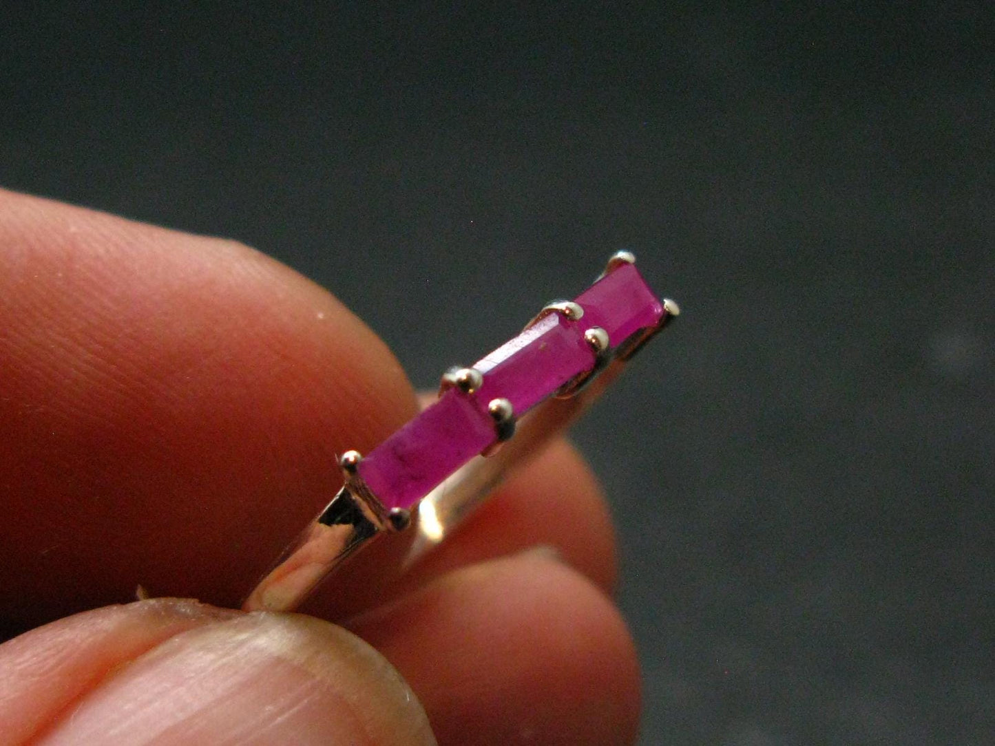 Star Ruby Sterling Silver Ring- Size 6 - 1.51 Grams