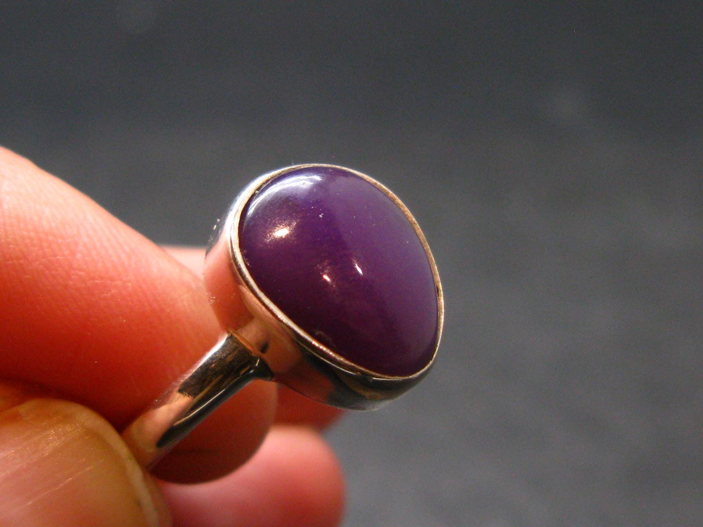 Sugilite Silver Ring From South Africa - 4.20 Grams - Size 10.5