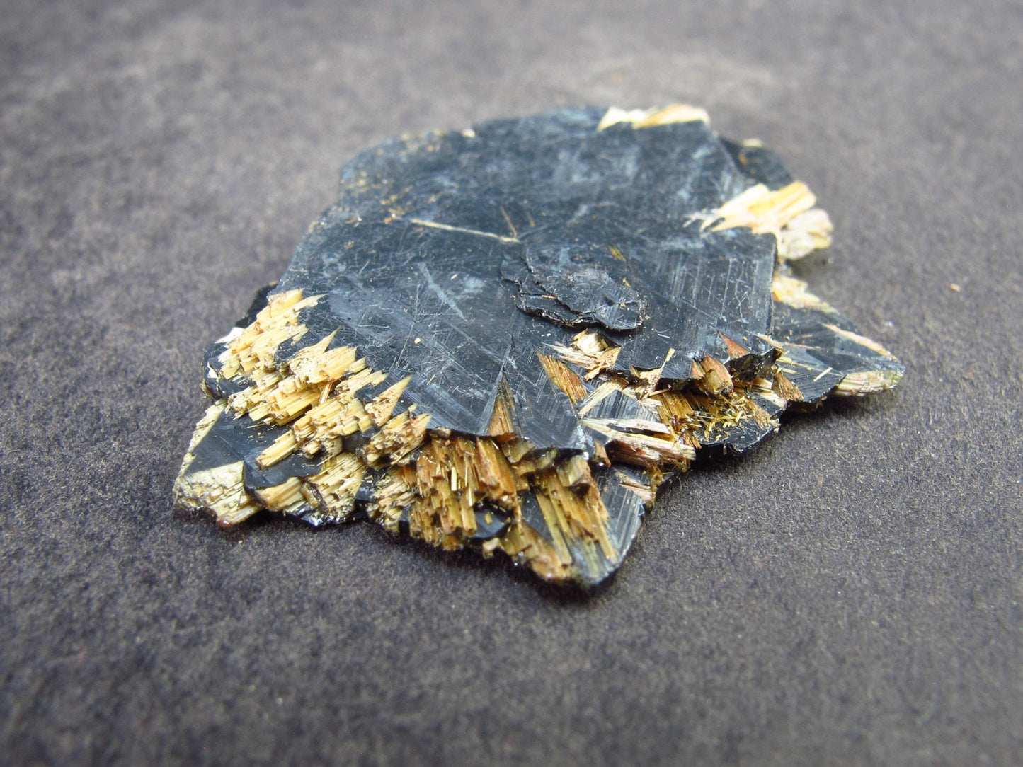 Large Hematite and Rutile Cluster from Brazil - 1.3" - 8.3 Grams