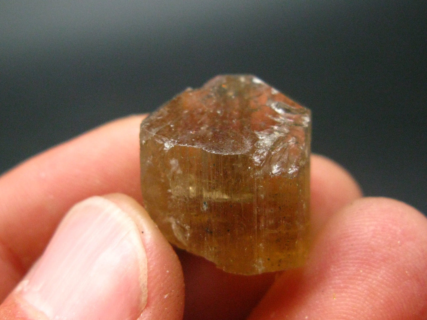 Golden Scapolite Crystal from Morocco - 37.85 Carats - 0.8"