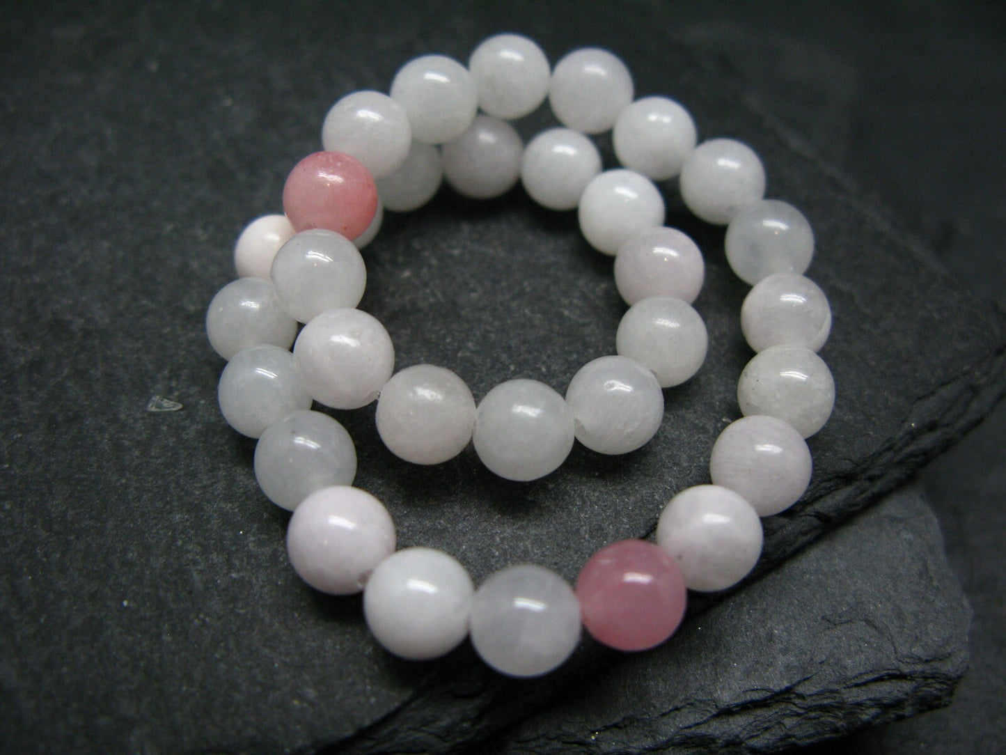 Pink Calcite Genuine Bracelet ~ 7 Inches ~ 6mm Round Beads
