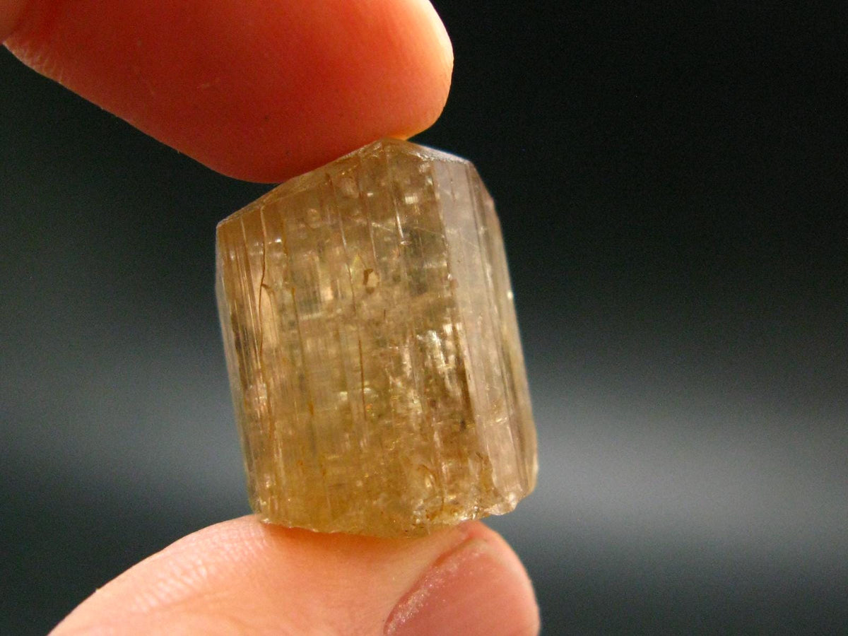 Large Perfect Golden Scapolite Crystal from Tanzania - 7.58 Grams - 0.8"
