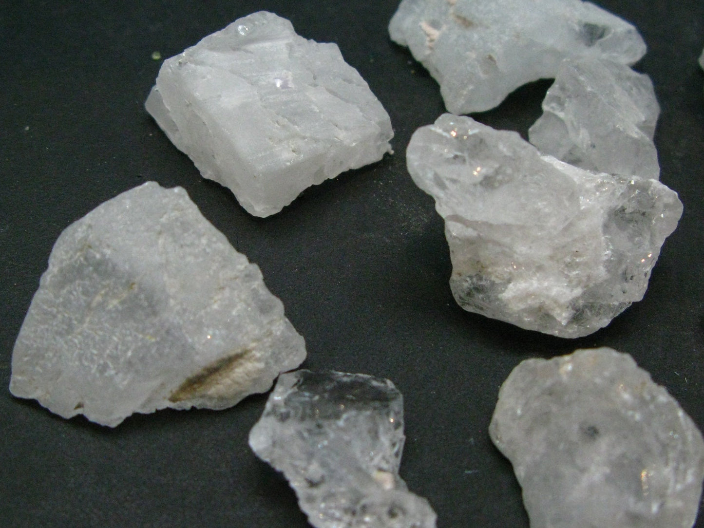 Lot of 10 Gem Pollucite Polucite Crystals from Pakistan - 56.31 Grams