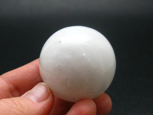 Rare White Barite Sphere From Norway - 1.5"