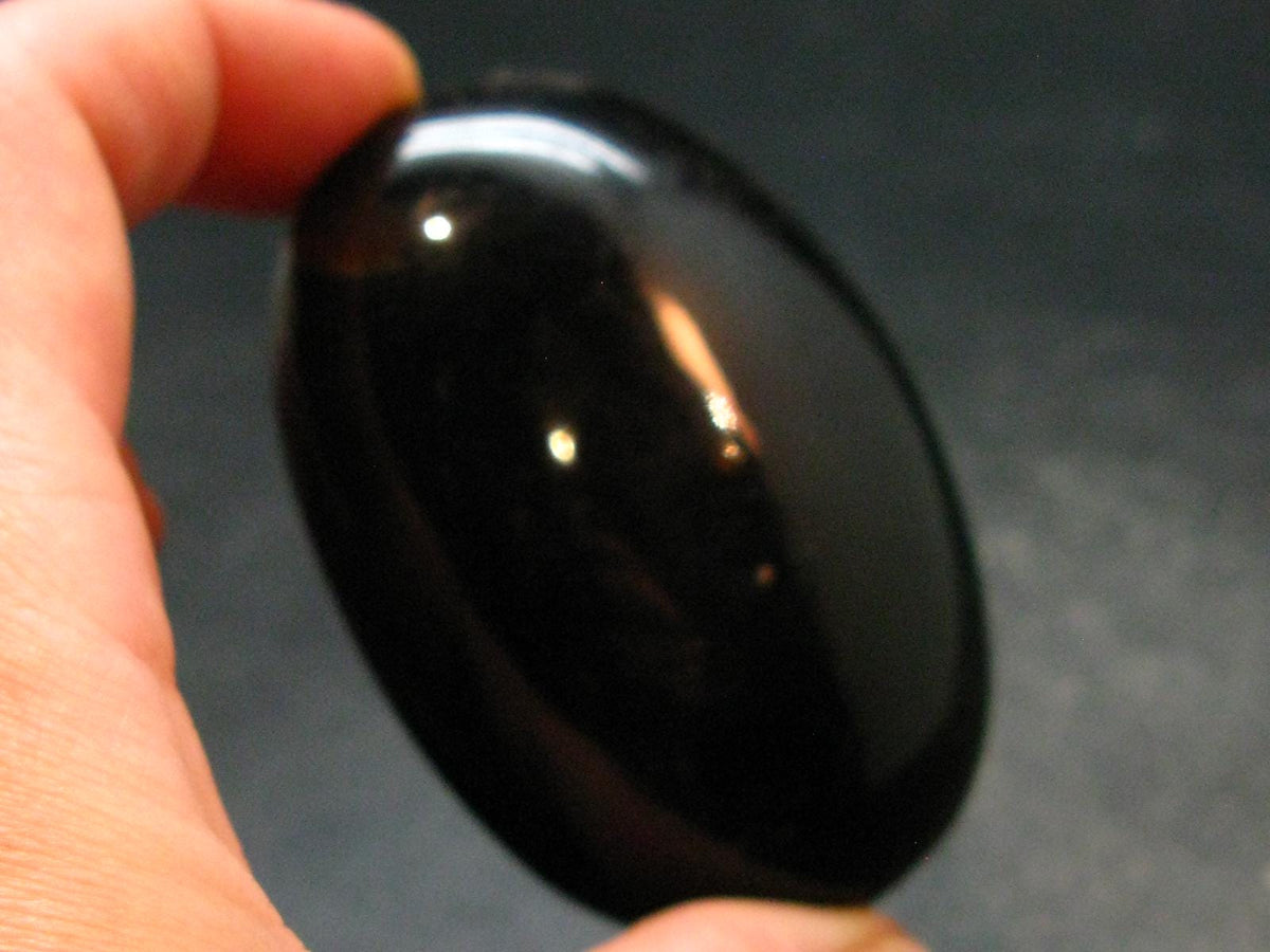 Rare Large Blue Amber Tumbled Piece Fluorescent From Indonesia - 2.5" - 34.56 Grams