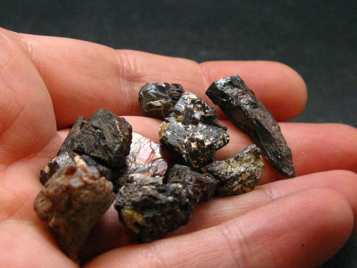 Lot of 10 Mangano Tantalite Crystals From Brazil - 28.29 Grams