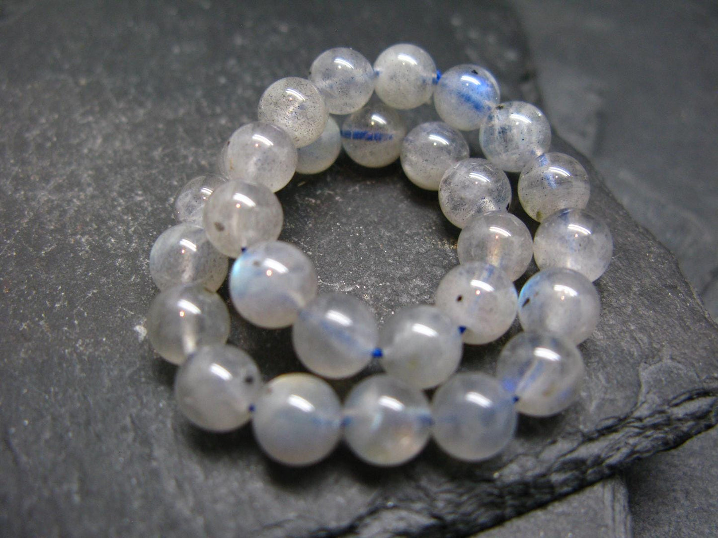 Labradorite Genuine Bracelet ~ 7 Inches ~ 6mm Round Beads