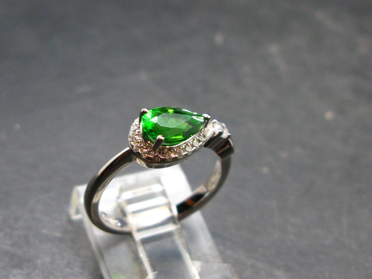 Helenite Gaia Stone Gem Sterling Silver Ring From Washington - Size 6 - 0.80 Carats