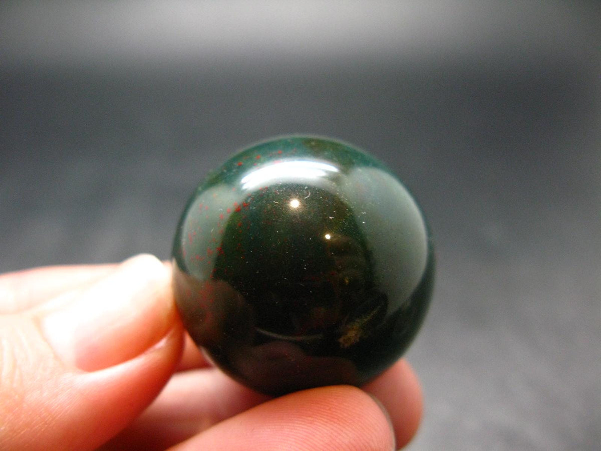 Bloodstone Sphere From India - 1.1" - 31.53 Grams