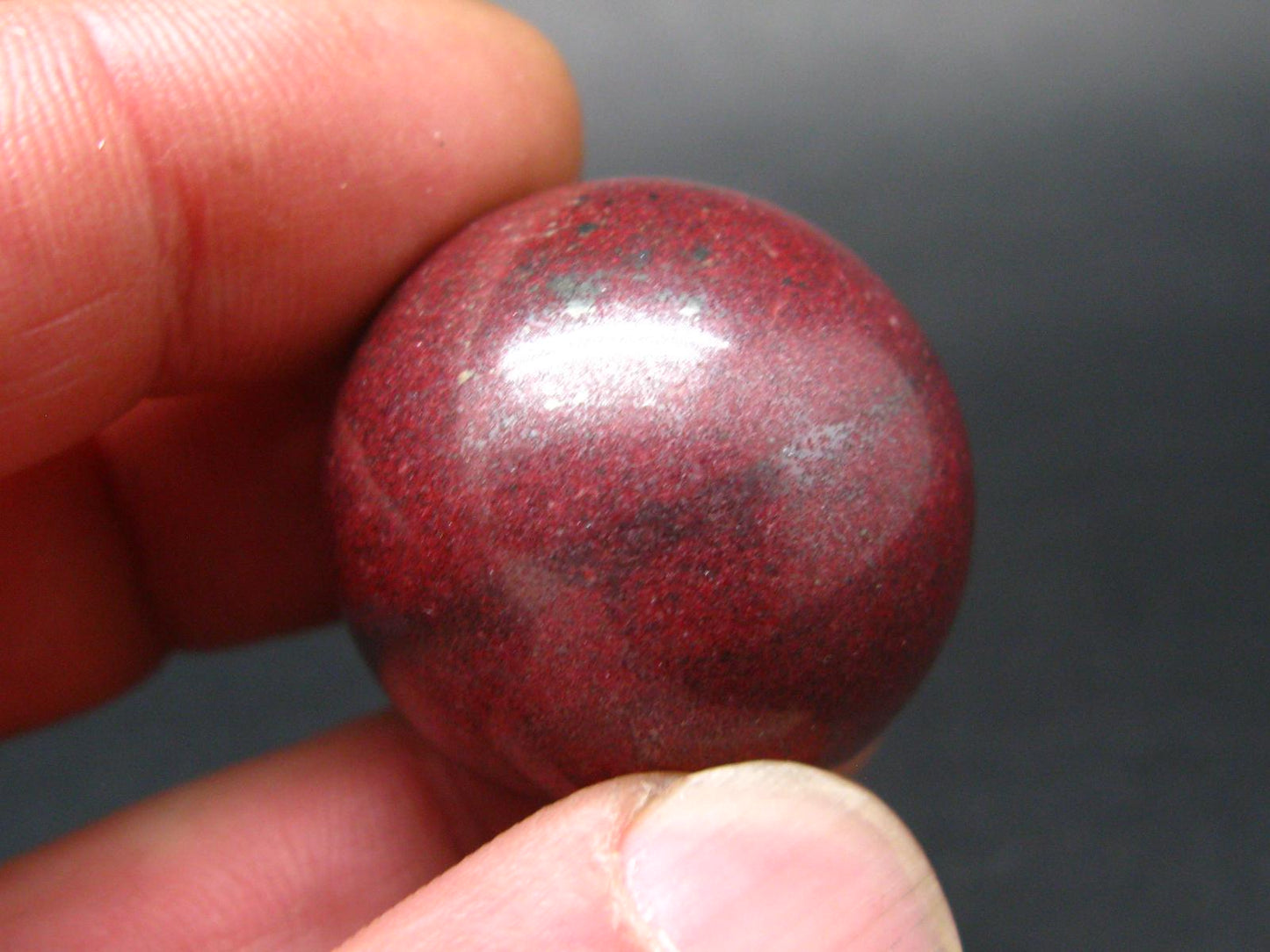 Large Cinnabar Ball Sphere from Spain - 58.5 Grams - 1.2"