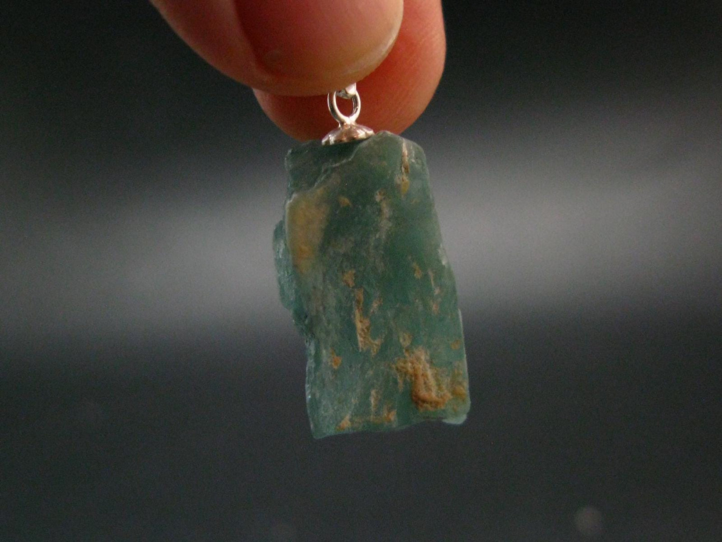 Grandidierite Silver Pendant From Madagascar - 1.2" - 4.69 Grams
