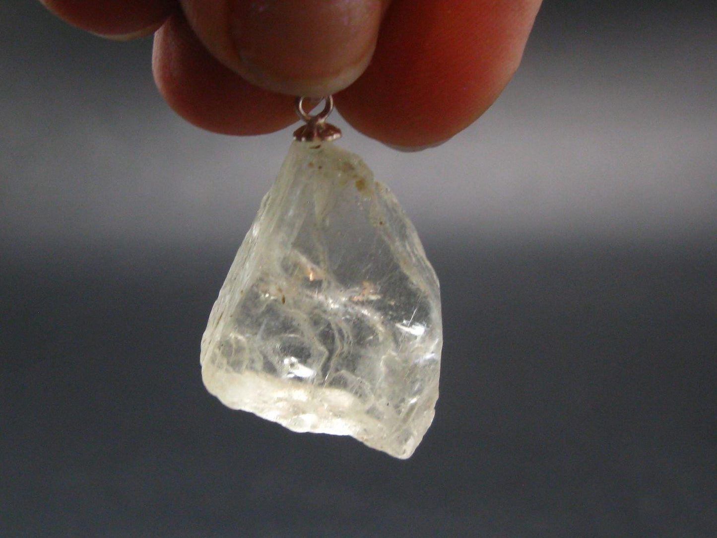 Bytownite Golden Labradorite Silver Pendant From Mexico - 1.3"