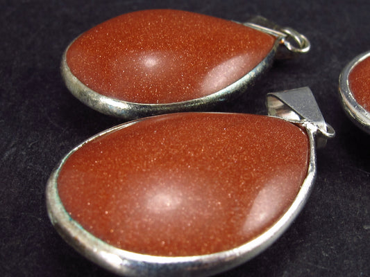 Lot of 3 Goldstone Pendants